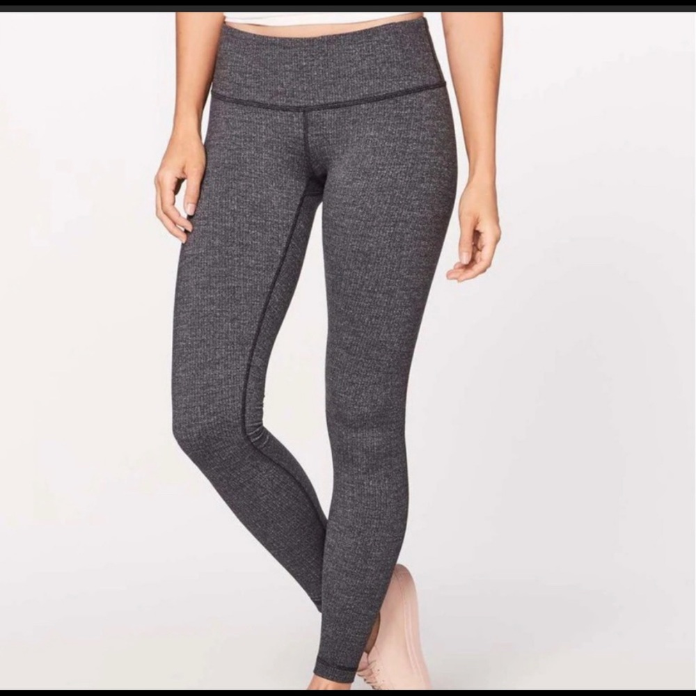 Lululemon Herringbone Wunder Under Leggings Size 8